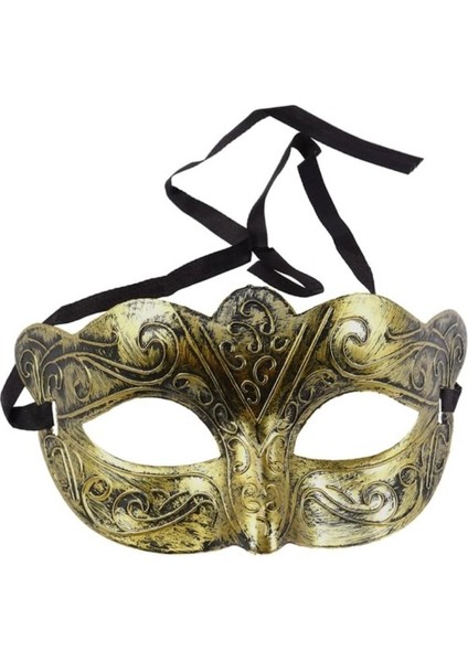 Altın Renk Eskitme Maskeli Balo Maskesi – Venedik Tarzı Parti Maskesi fiyatları