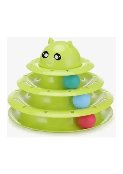 Petzoom Kedi Başlıklı 3 Katlı Kedi Oyuncağı