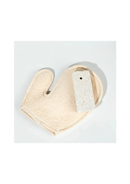 Banyo Lifi Kesesi Sisal Eldiven Eksfoliye Edici ve Topuk Ponza Taşı fırsatları