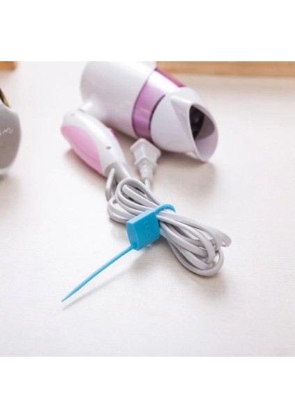 Kilit Şeklinde Silikon Kablo ve Poşet Bağlama Aparatı (3'lü Set) fırsatları