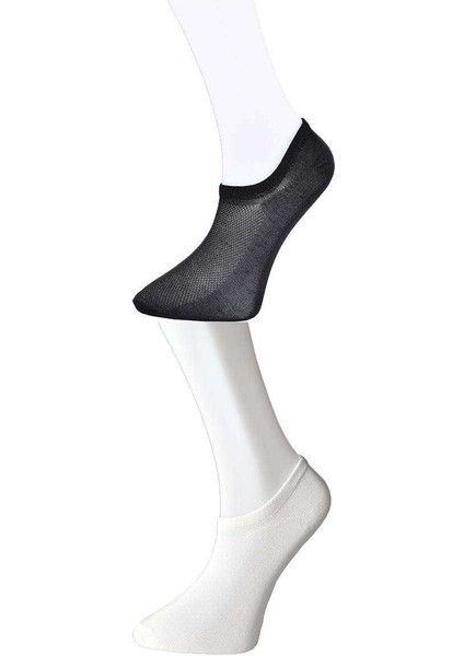 Siyah ve Beyaz Erkek Görünmez Çorap 3 Çift fiyatları