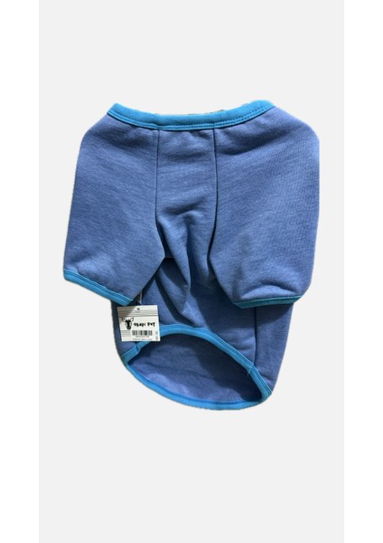 Küçük Irk Kedi Köpek Kıyafeti Desenli Mavi modelleri