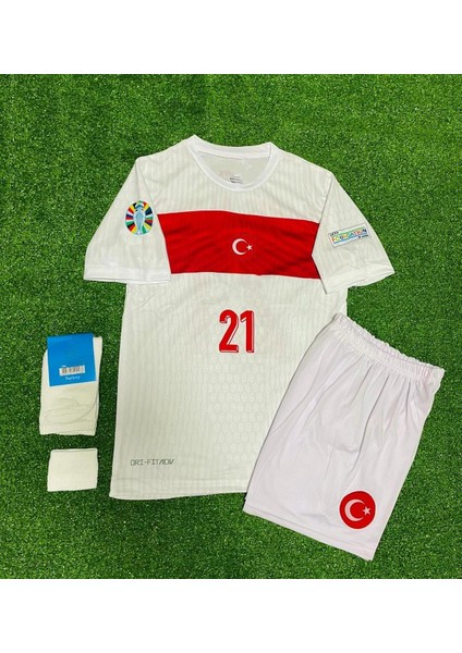 Türkiye Euro 2024 Barış Alper Yılmaz Çocuk Forması 4'lü Set (White) fiyatları