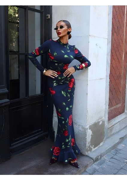 Doha Baskılı Uzun Elbise fırsatları