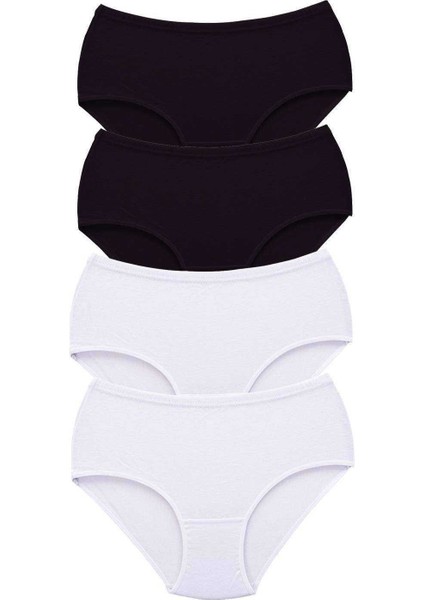 4 Adet Tutku Kadın Yüksek Bel Bato Kalın Lastik Külot S4