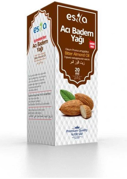 Acı Badem Yağı 20 Ml.