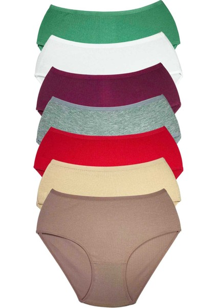 7 Adet Kadın Yüksek Bel Ribana Bato Külot S016