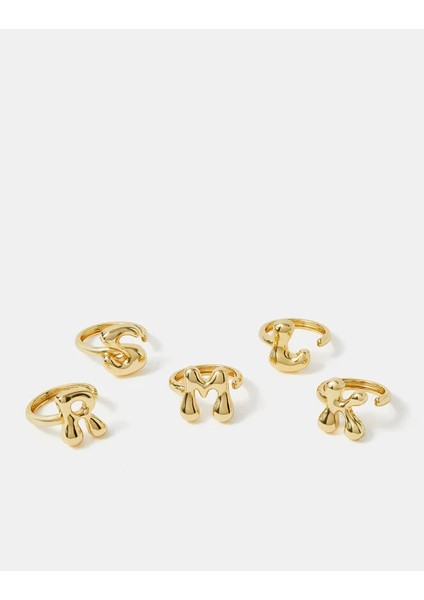 Z Harf Yüzük A Harfi 14 Ayar Altın Kaplama fırsatları