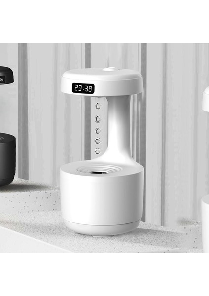 Yerçekimi Nemlendirici LED Saat Göstergeli 36DB Sessiz Gezinti Su Damlacık Geri Akış Yaratıcı modelleri