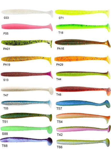 S-Shad Tail 3.8'' (9.65 Cm) 5 Adet Silikon Yem