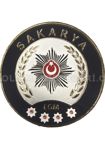 Sakarya Polis Kol Arması 3D Plastik Tpu, Yeni Tip, Cırtlı, Standart Ölçü, 1.sınıf Kalite