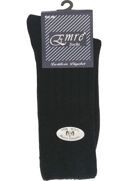 Emre Erkek Lastiksiz Diyabetik Yün Çorap