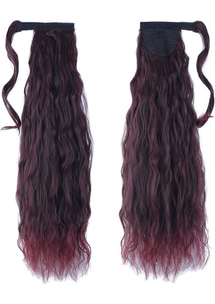 Bağlamalı Kabarık Dalgalı At Kuyruğu / Koyu Kızıl fiyatları