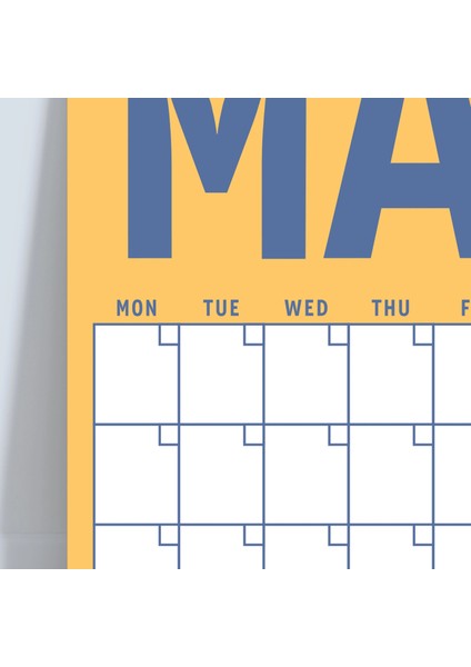 Zamansız Aylık Planlayıcı Dev Takvim, Sürekli Takvim, 12 Ay Tarihsiz Takvim, 33 x 48 Cm, A4, Pastel Parlak Retro Renkler fırsatları