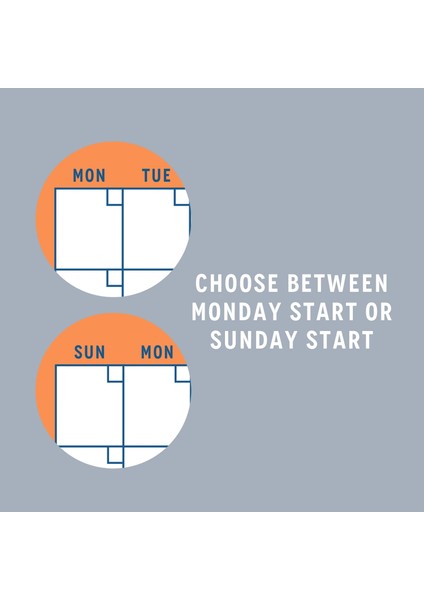 Zamansız Aylık Planlayıcı Dev Takvim, Sürekli Takvim, 12 Ay Tarihsiz Takvim, 33 x 48 Cm, A4, Pastel Parlak Retro Renkler indirimleri