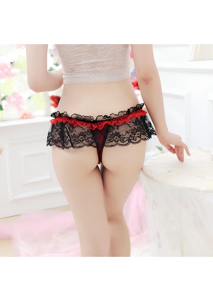 Kadın Kırmızı Fiyonklu Seksi Külot fırsatları