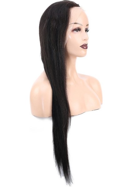 Front Lace Gerçek Tül Peruk Düz / Doğal / 70/75CM modelleri