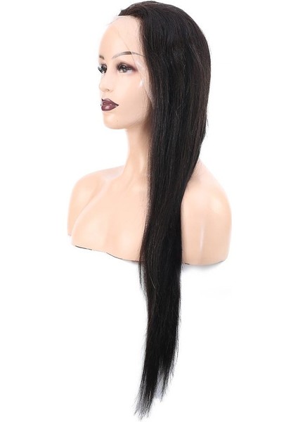 Front Lace Gerçek Tül Peruk Düz / Doğal / 70/75CM fırsatları