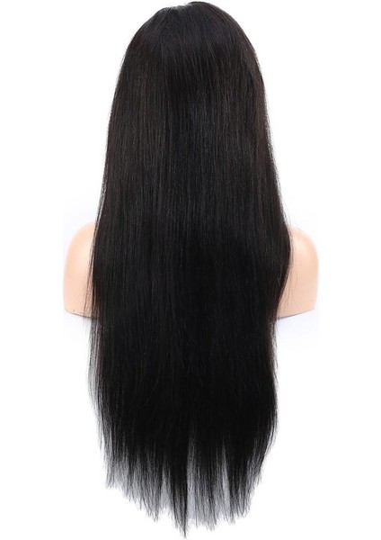 Front Lace Gerçek Tül Peruk Düz / Doğal / 70/75CM indirimleri