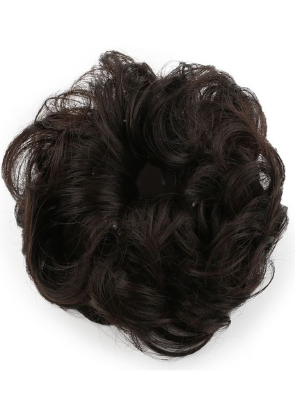 Saçlı Lastikli Topuz Toka / Kahverengi fiyatları