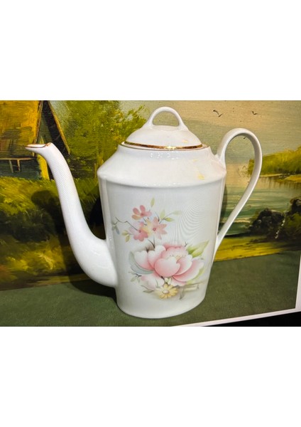 Limoges Porselen Çay Potu Çaydanlık 19 cm Boyunda fırsatları