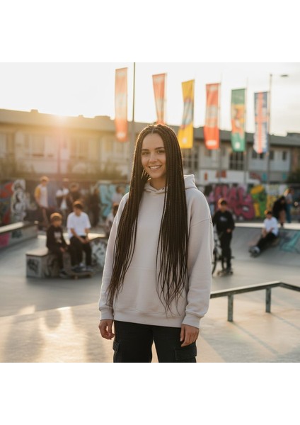 Afrika Örgüsü ve Rasta Için Sentetik Saç / Koyu Kestane