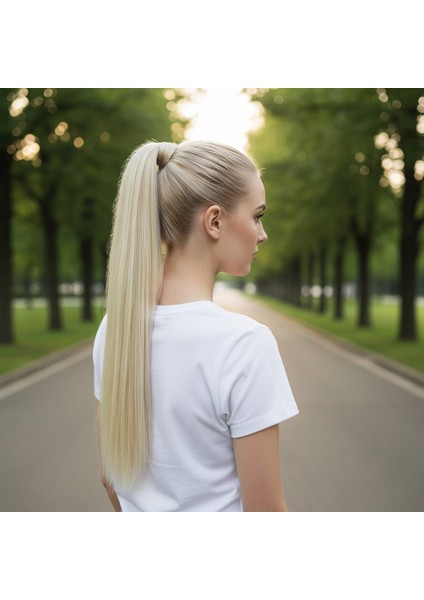 Bağlamalı Düz At Kuyruğu / Platin