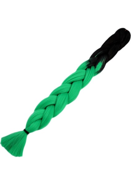 Afrika Örgüsü ve Rasta Için Sentetik Ombreli Saç / Siyah / Zümrüt Yeşili fiyatları