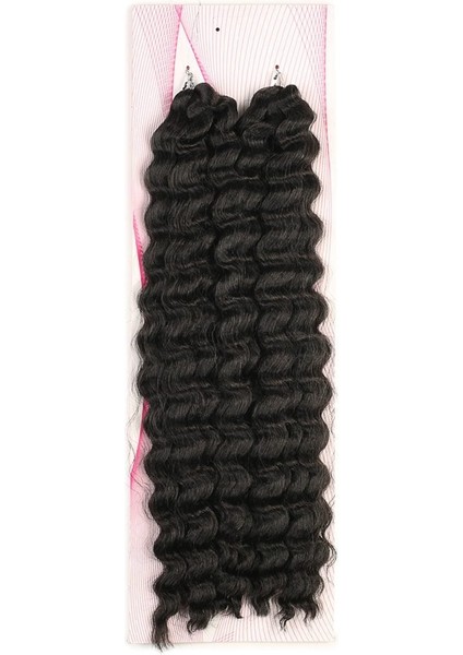 Nice Bulk Afro Su Dalgası Saç / Koyu Kestane