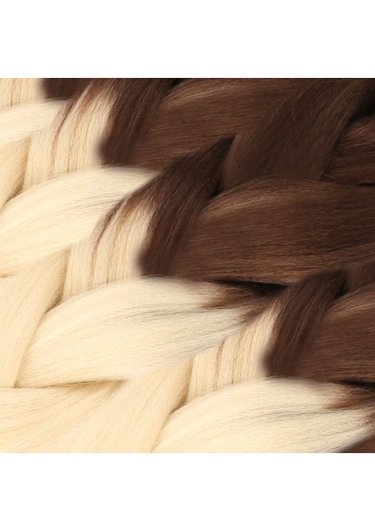 Afrika Örgüsü ve Rasta Için Sentetik Ombreli Saç / Kahve / Platin modelleri