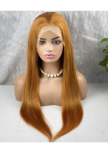 Gerçek Front Lace Tül Peruk / Düz / Bakır 70/75CM fiyatları