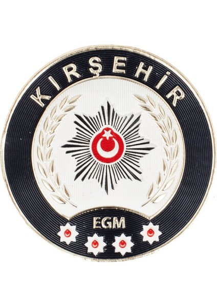 Kırşehir Polis Kol Arması 3D Plastik Tpu, Yeni Tip, Cırtlı, Standart Ölçü, 1.sınıf Kalite