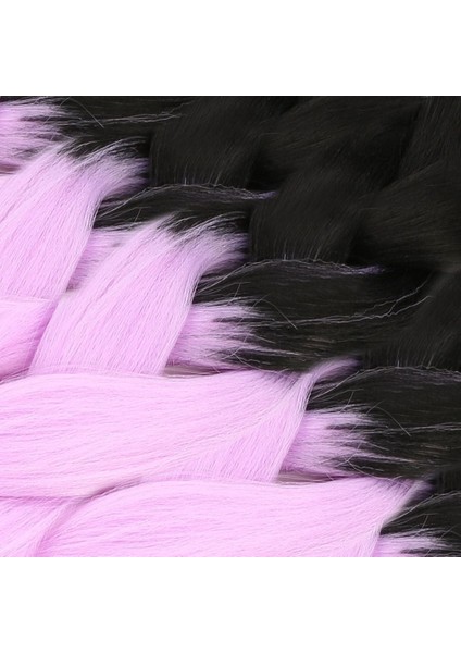 Afrika Örgüsü ve Rasta Için Sentetik Ombreli Saç / Siyah / Lila modelleri