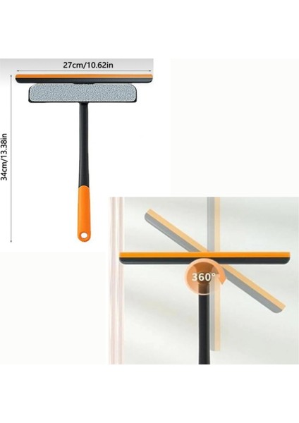 360 Döner Başlıklı Cam Temizleyici 3 Başlıklı – Temizleyici -Mop ve Çekpas, Pratik Temizlik Aracı modelleri