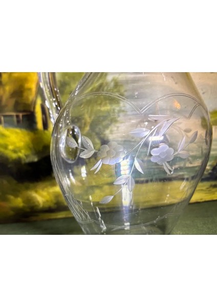 Kristal Sürahi 21 cm Boyunda 13 cm Çapında modelleri