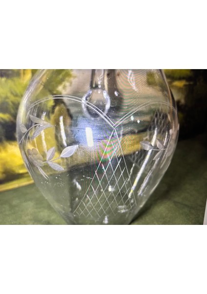 Kristal Sürahi 21 cm Boyunda 13 cm Çapında fırsatları