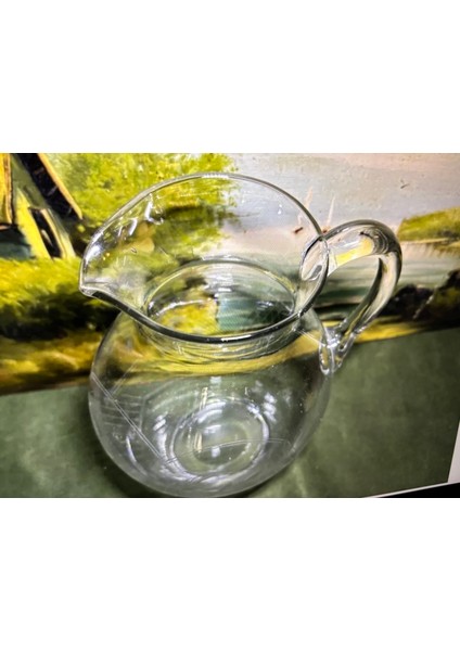 Kristal Sürahi 21 cm Boyunda 13 cm Çapında indirimleri