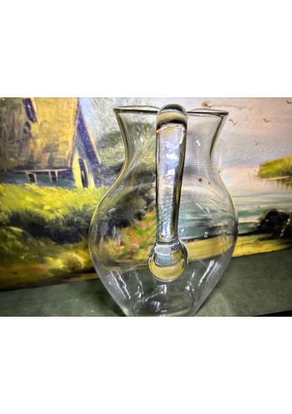 Kristal Sürahi 21 cm Boyunda 13 cm Çapında