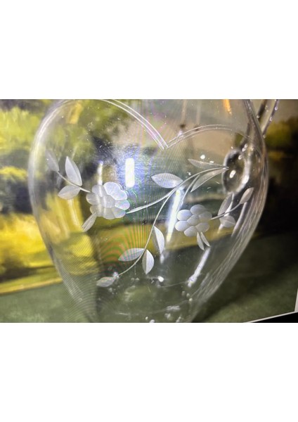 Kristal Sürahi 21 cm Boyunda 13 cm Çapında