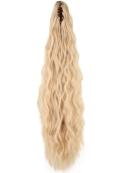 Tokalı Kabarık Dalgalı At Kuyruğu / Balköpüğü Beyaz Platin Röfleli fırsatları