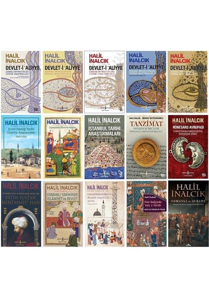 Halil Inalcık 15 Kitaplık Dev Set | Devlet-I Aliyye, Fatih Sultan Mehemmed ve Osmanlı Kuruluş Devri