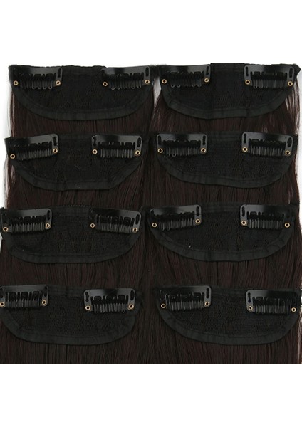 Fiber Sentetik Düz 8 Parça Çıt Çıt / Koyu Kahve modelleri