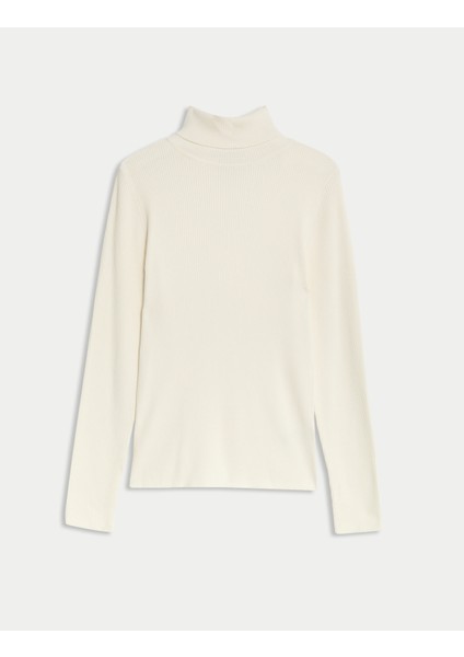 Fitilli Balıkçı Yaka Kazak