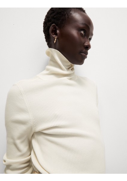 Fitilli Balıkçı Yaka Kazak