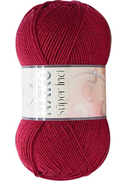 Süper Inci El Örgü Ipi 100 gr Vişne Çürüğü 3630