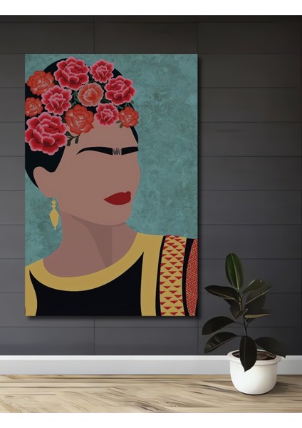 Bohem ve Renkli Portre Dekoratif Ahşap Mdf Ev/işyeri Duvar Tablo Dikdörtgen Ev/işyeri Duvar Tablo
