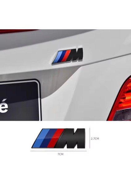 Yan Çamurluk ve Bagaj Abs Malzeme M Logo Rozet Amblem