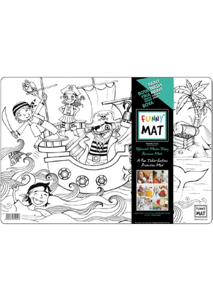 Funny Mat- Korsanlar - 33,5X48CM