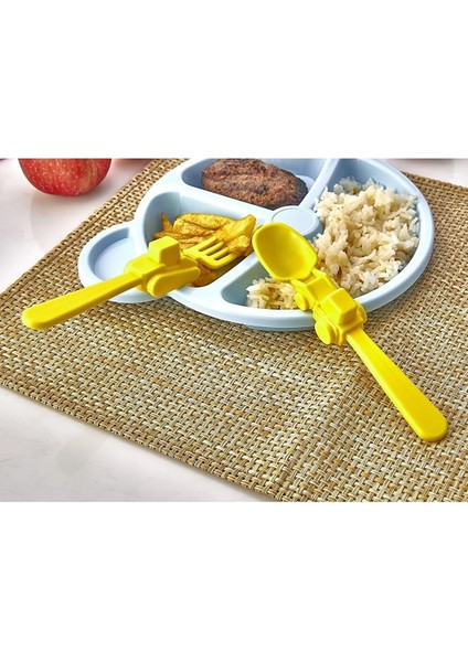 Figürlü Mama Çatal Kaşık Seti - Sarı fiyatları