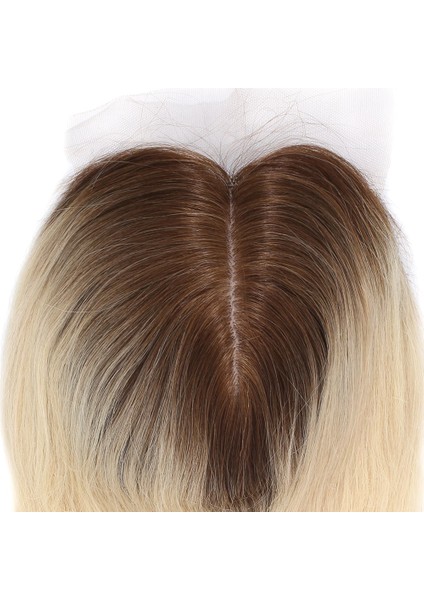 Ön Kısmı Ekstra Tül Kahverengi / Beyaz Platin Ombreli Baby Taban Tepelik / 13X14CM fırsatları